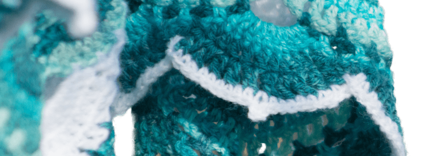 Blue /green sultry colours. Frothy white Waves and clear turquoise.